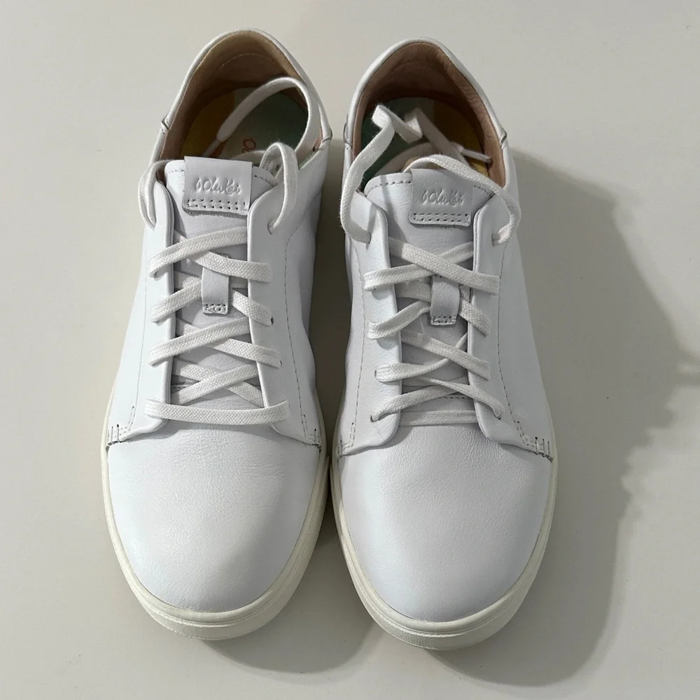 Olukai White Leather Sneaker - Picture 2 of 5
